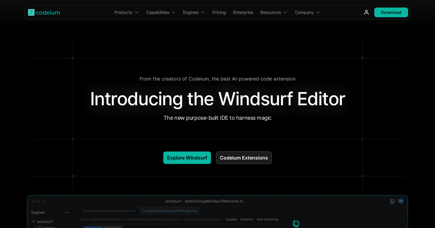 Windsurf Editor and Codeium extensions