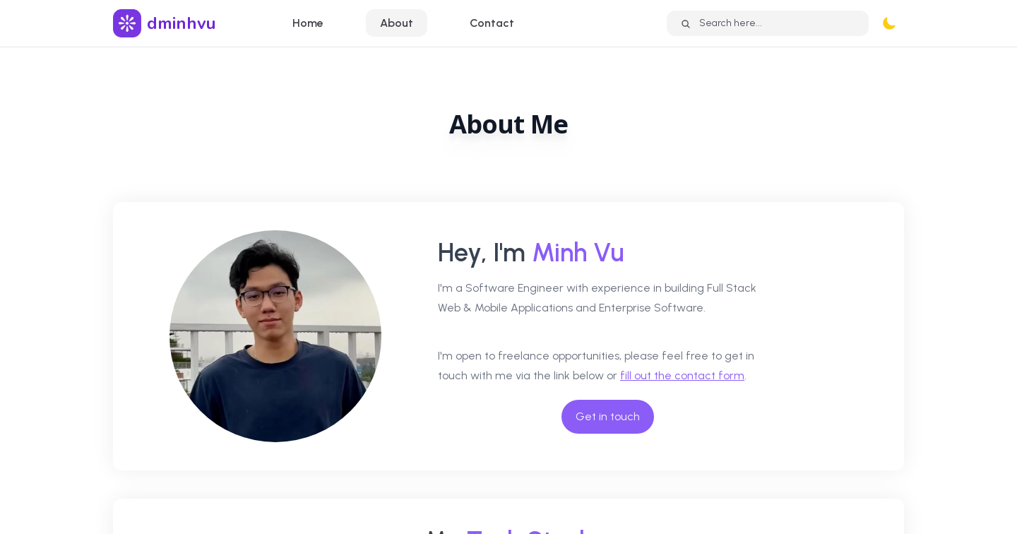 About Me | dminhvu