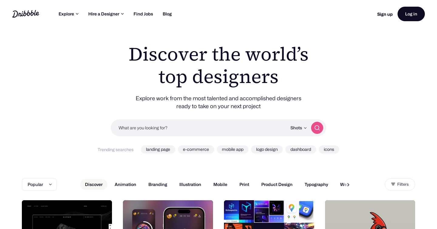 Dribbble - Discover the World’s Top Designers & Creative Professionals