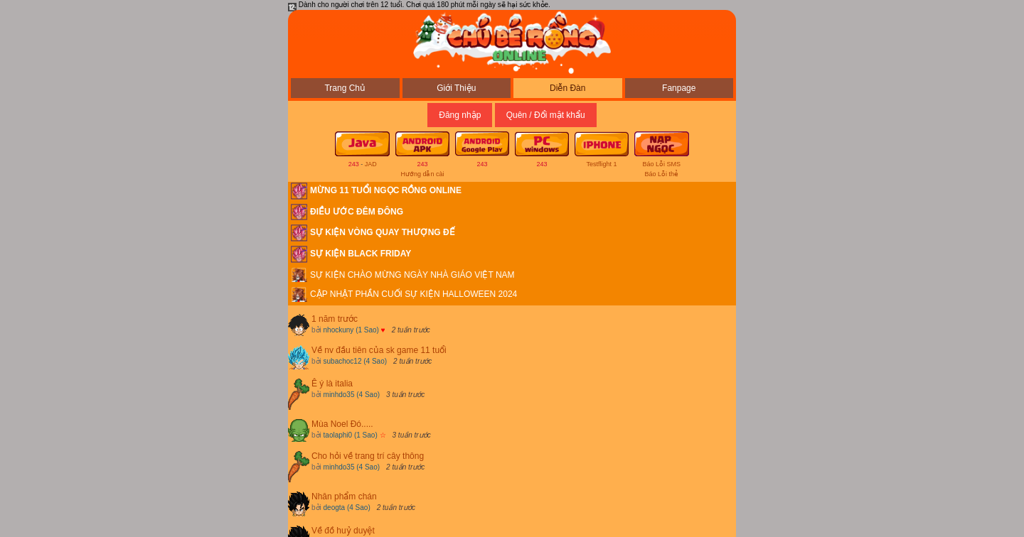 Chú Bé Rồng Online - Ngọc Rồng Online - Ngọc Rồng Online