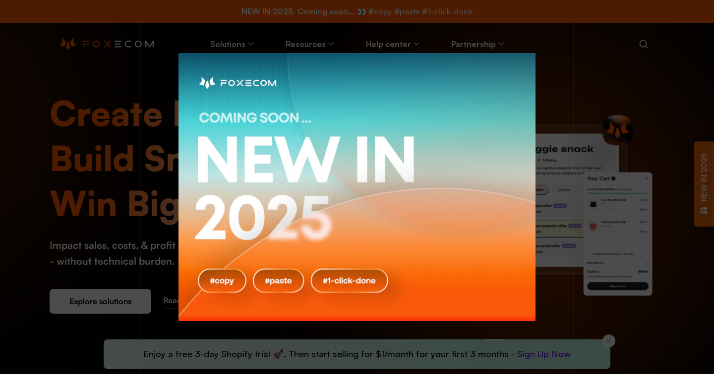 FoxEcom - Smart & hyperefficient front-end solutions for SMB markets