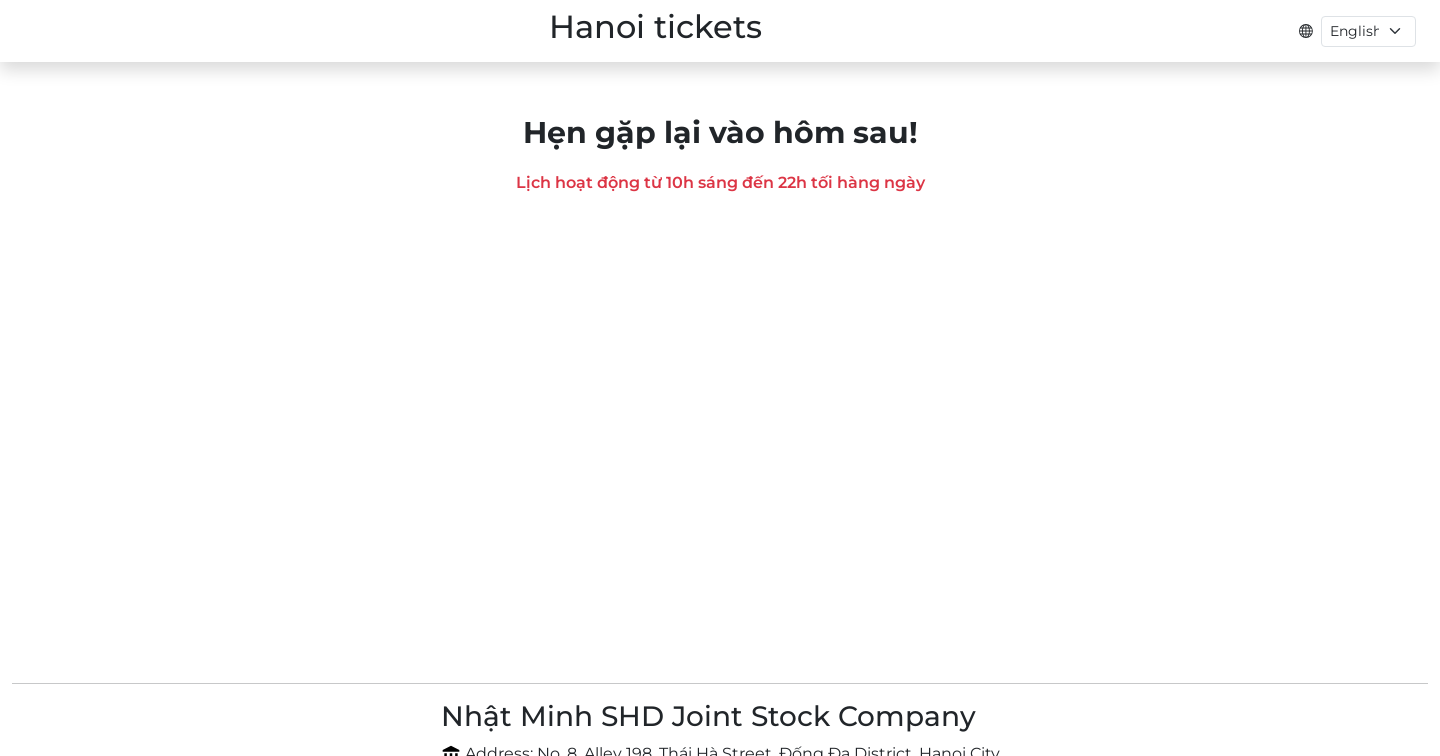 Hanoi Ticket Booking