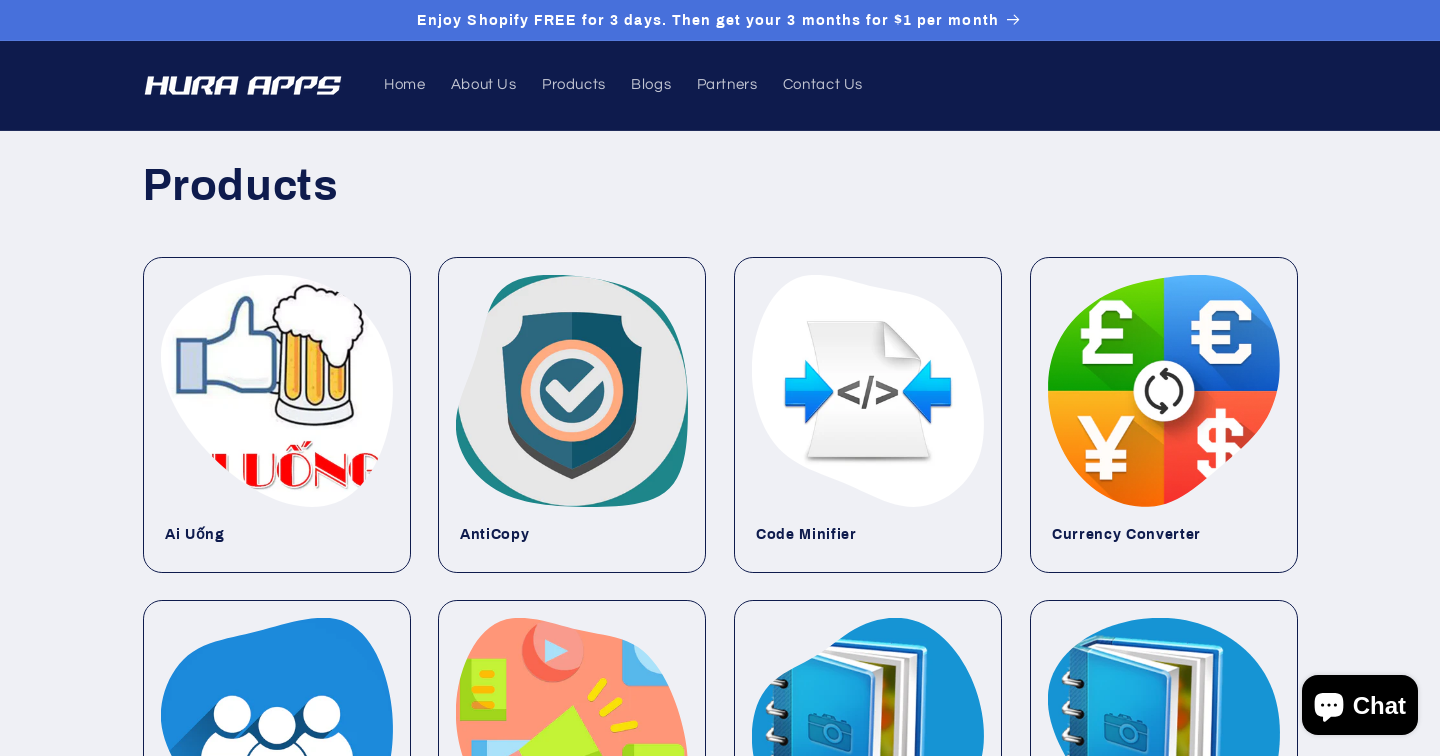 Products β Hura Apps