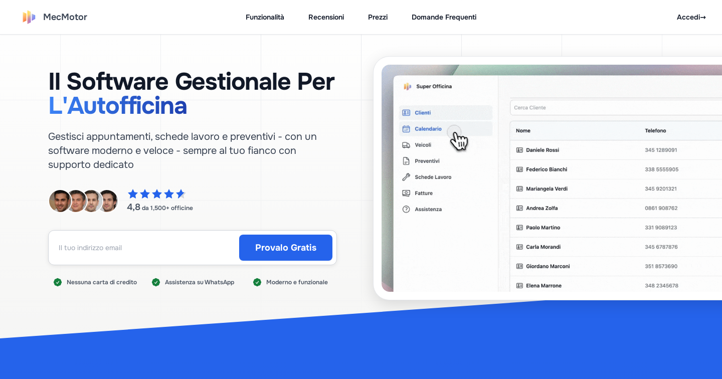 MecMotor - Software Gestionale per Officine Meccaniche e Gommisti