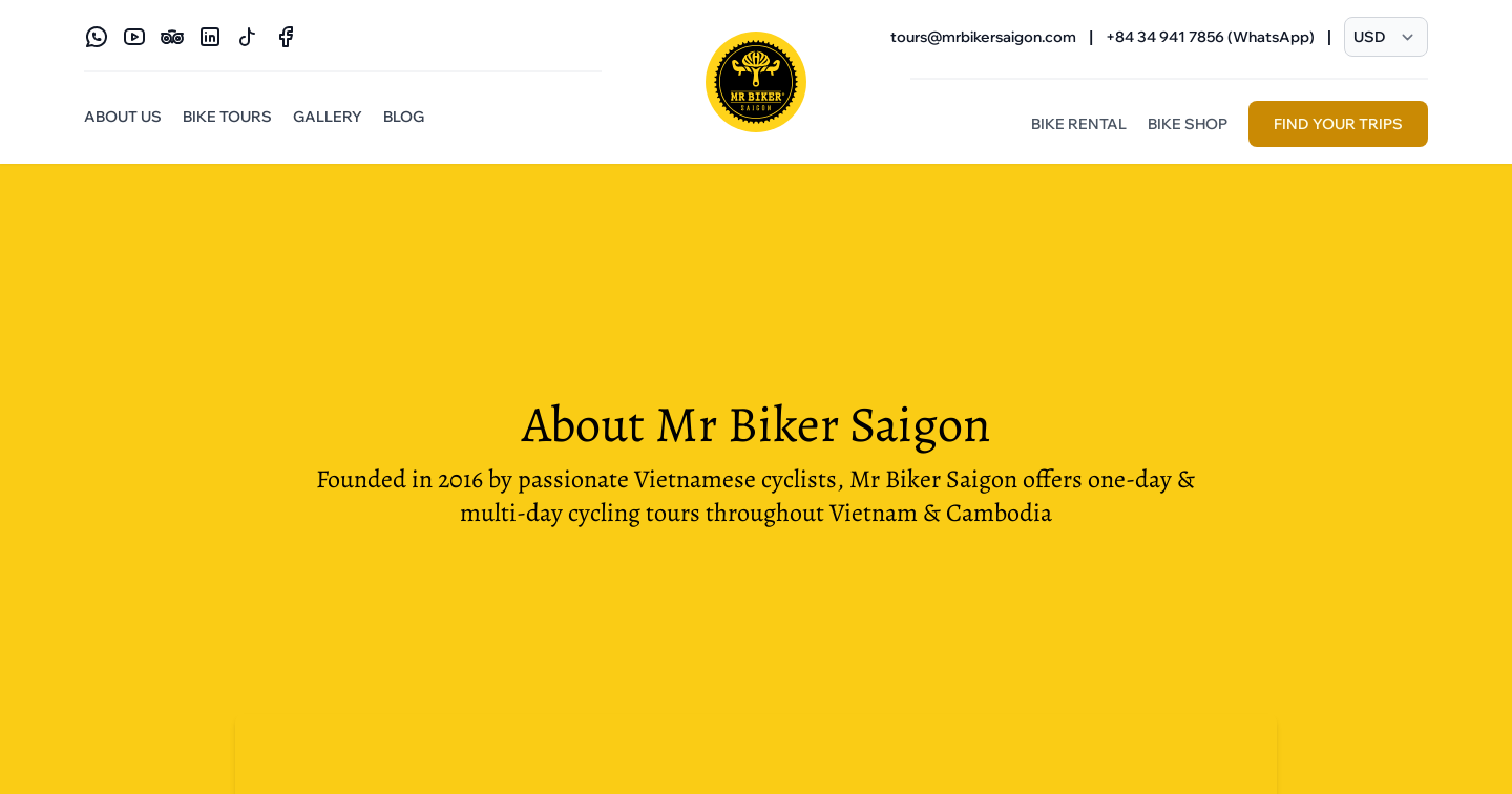 Vietnam Cycling Tours | About Us | MrBikerSaigon
