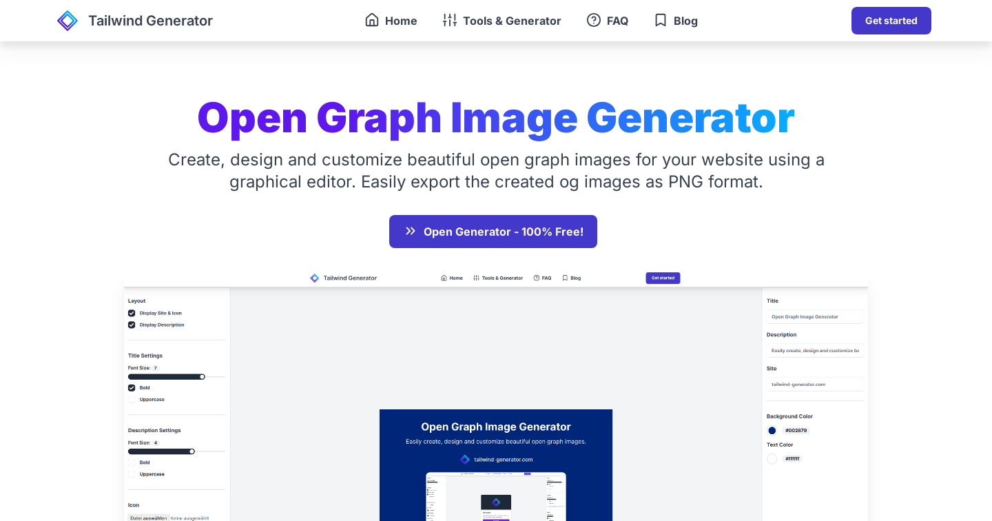Tailwind - OG Image Generator