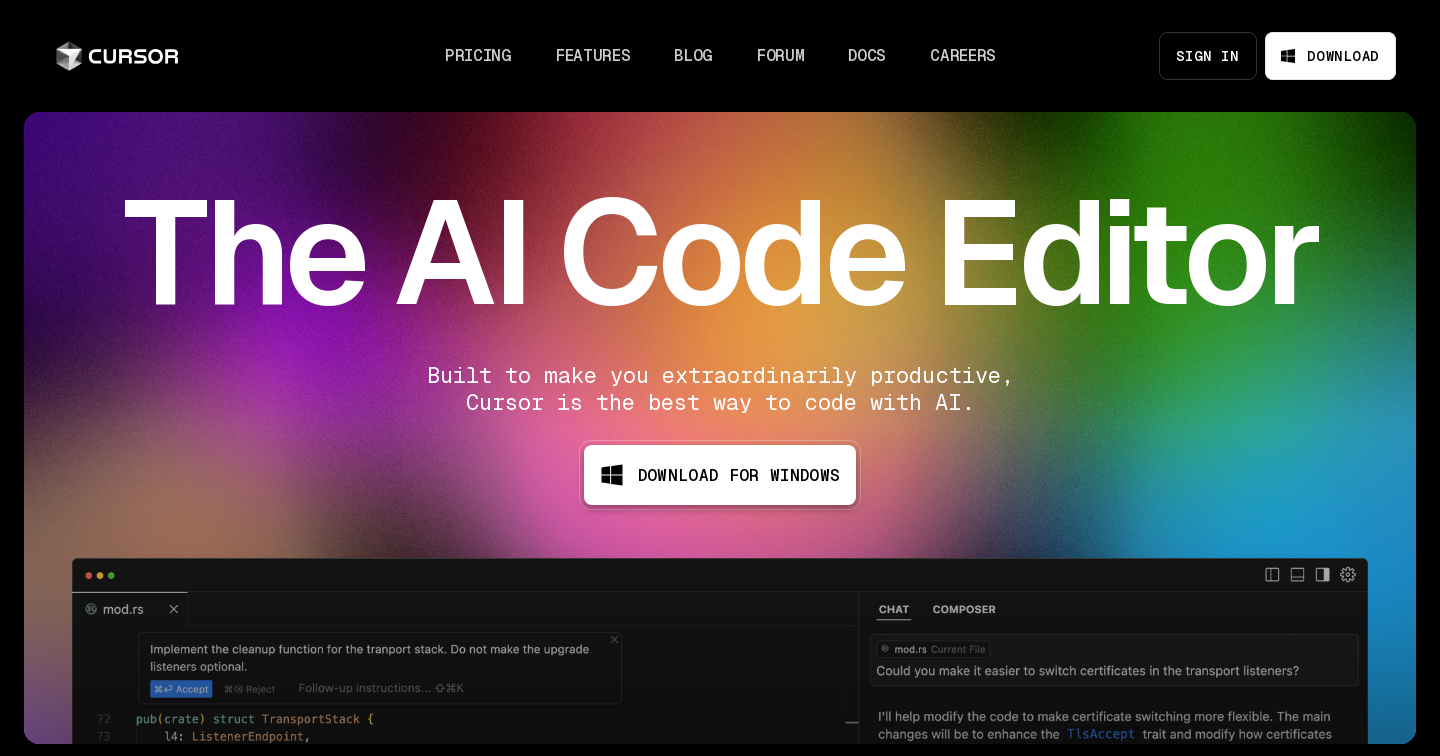 Cursor - The AI Code Editor