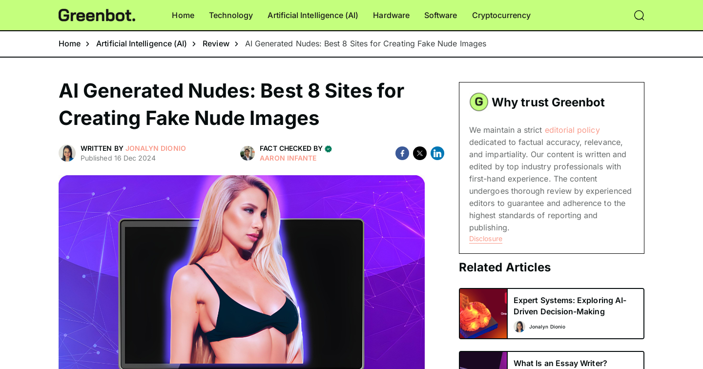 AI Generated Nudes: Best 8 Sites For Creating Fake Nude Images
