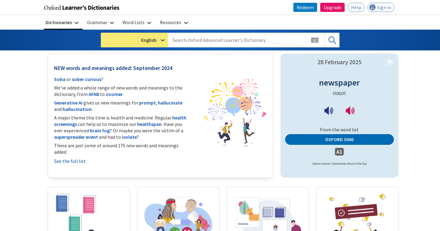 Oxford Learner's Dictionaries | Find definitions, translations, and grammar explanations at Oxford Learner's Dictionaries