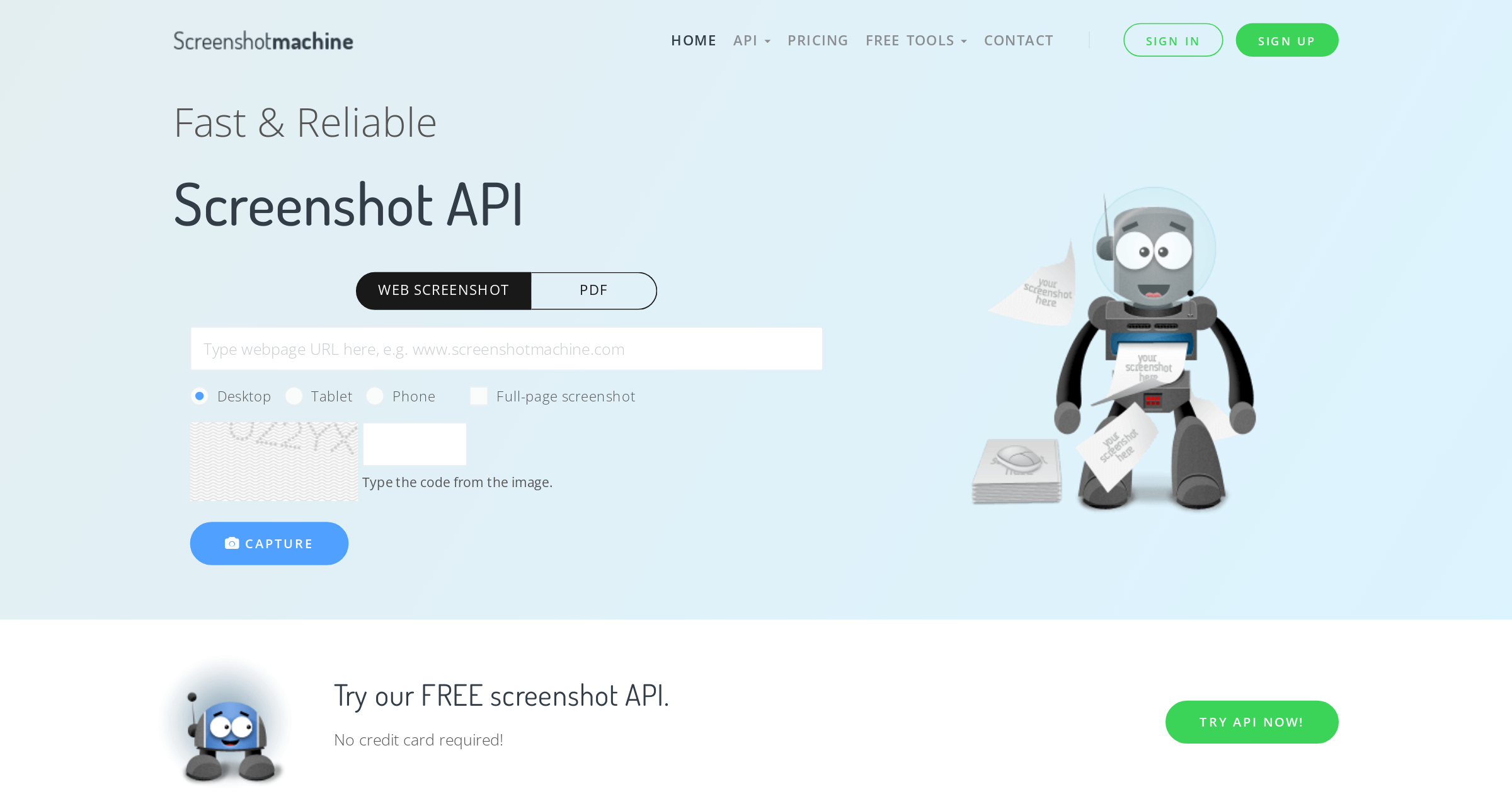 Reliable Screenshot API | Screenshot Machine