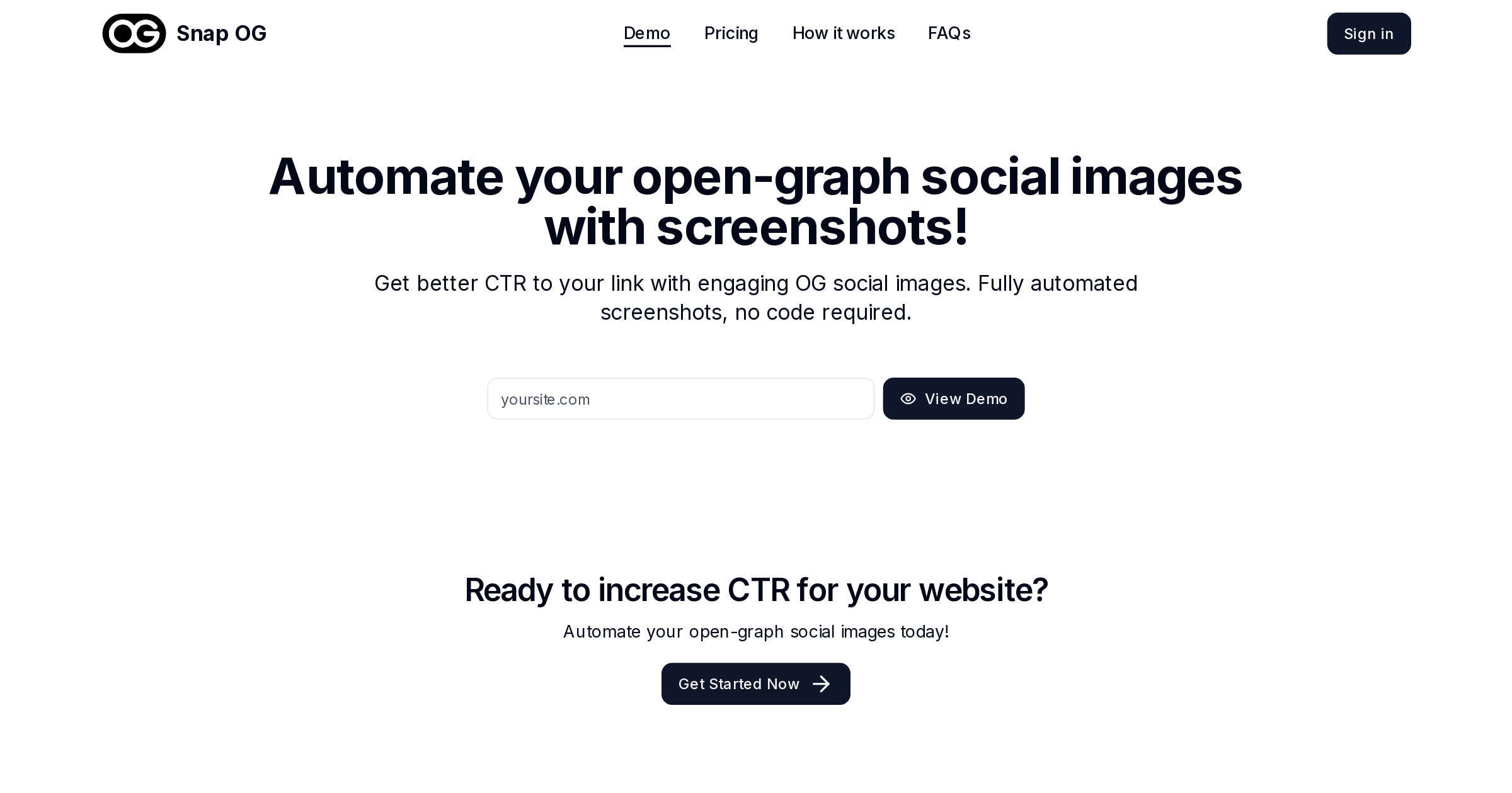Try Snap OG Demo - See Your Website's Social Preview | Snap OG